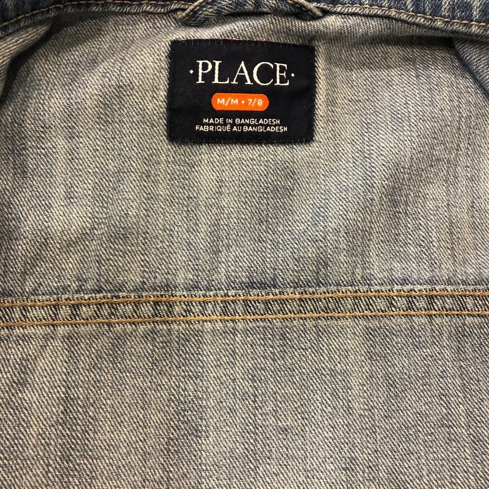 Children’s Place Boy’s Denim Jacket Medium (7/8) - Picture 3 of 6